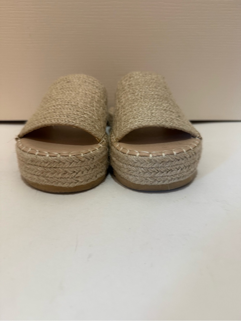 Woven Espadrille Slide Sandals - Natural Beige - Picture 2 of 6